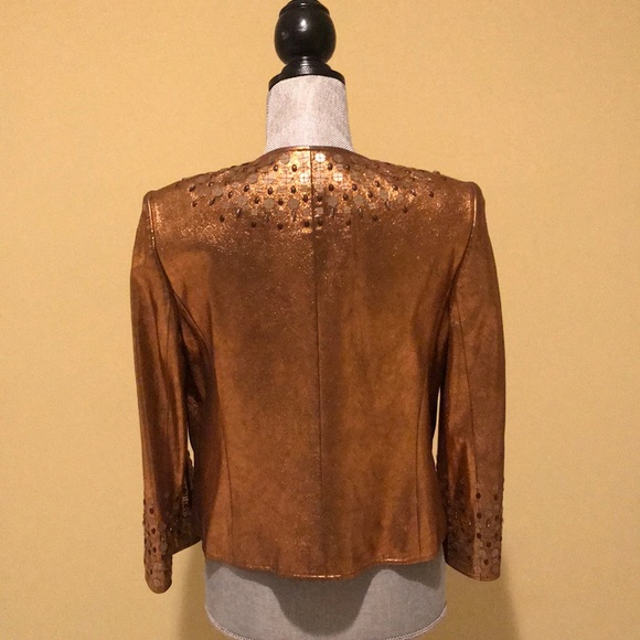 ELLEN TRACY LEATHER JACKET - Picture 8 of 8